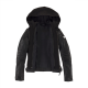 Leilani Black Detachable Hooded Leather Jacket