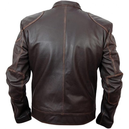 Lockout Guy Pearce Brown Leather Jacket