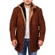 Longmire Robert Sheriff Brown Leather Coat