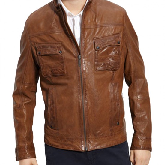 Looper Bruce Willis Brown Leather Jacket
