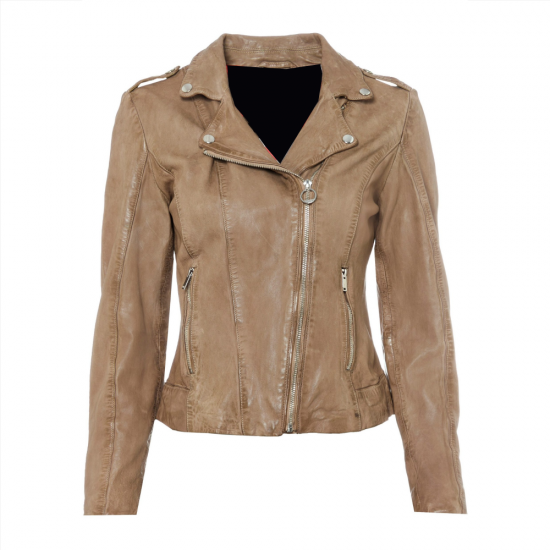 Maisie Nylah Biker Leather Jacket