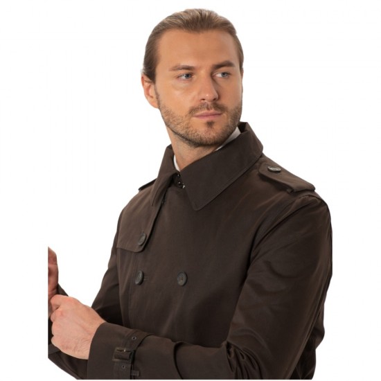 Matthias Brown Trench Coat
