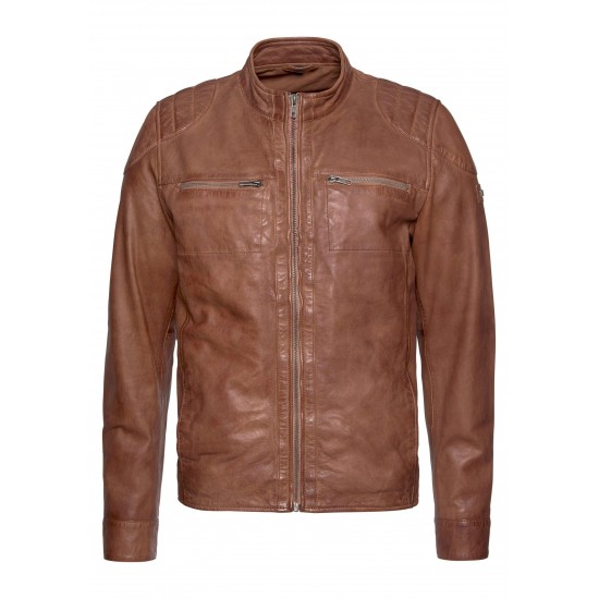Maximus Crew Brown Leather Jacket