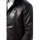Men Stephen Fur Collar Leather Jacket
