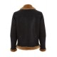 Michael Fur Black Lambskin Leather Jacket