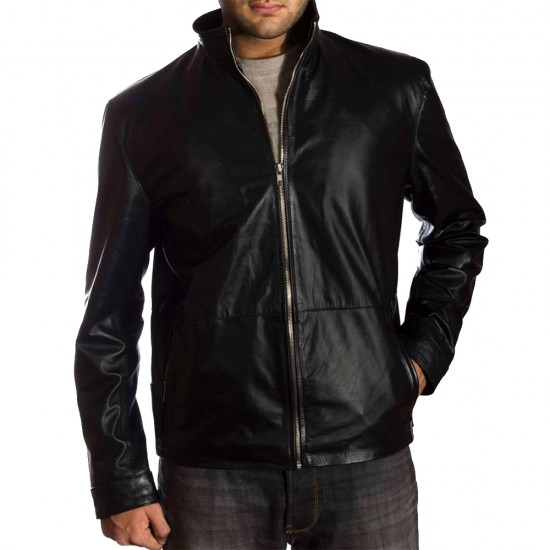 Minority Report Tom Cruise Black Leather Jacket