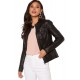 Nevaeh Jade Black Biker Leather Jacket