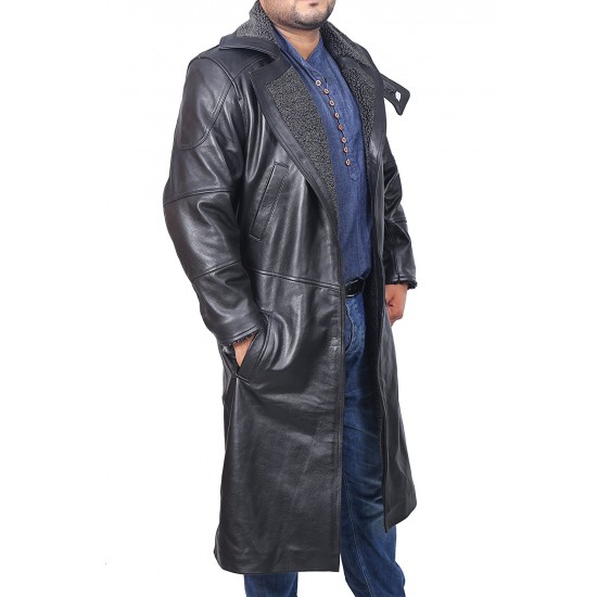 Blade Runner Ryan Gosling Leather Trench Coat