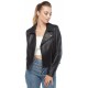 Nova Chloe Black Biker Leather Jacket