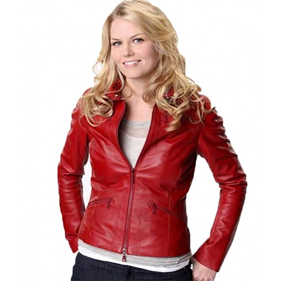Once Upon a Time Jennifer Morrison Red Leather Jacket