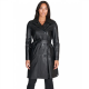 Ophelia Collins Double Breasted Black Trench Coat