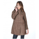 Payton Suede Leather Trench Coat