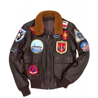 top gun shearling coat