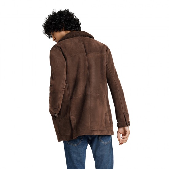 Raphael Brown Double Breasted Coat