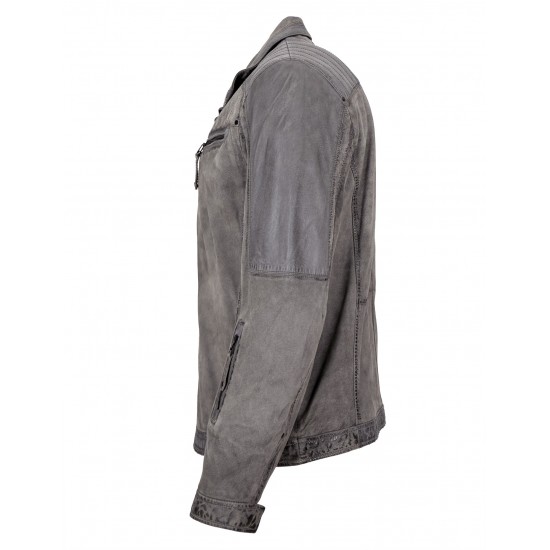 Remington Grey Leather Jacket