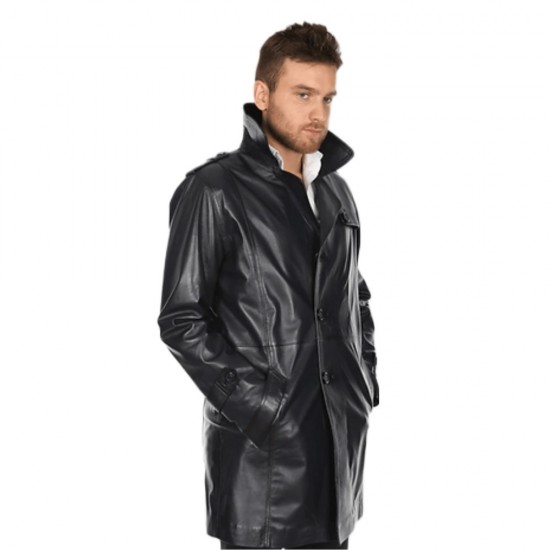 Royce Leather Trench Coat