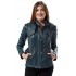 Samantha Green Slim Fit Leather Coat