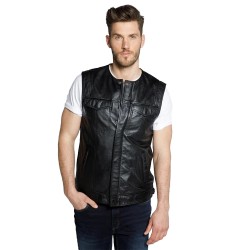 Santiago Men Leather Vest