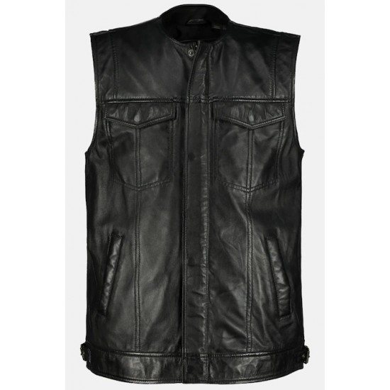 Santiago Men Leather Vest