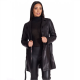 Scarlet Jazlyn Black Leather Trench Coat