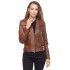 Stella Lily Brown Slim Fit Leather Jacket