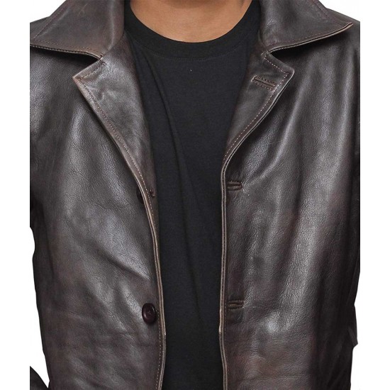 Supernatural Dean Winchester Brown Leather Trench Coat