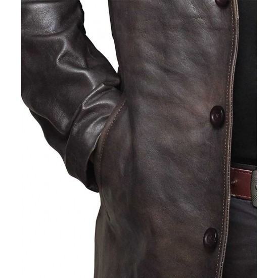 Supernatural Dean Winchester Brown Leather Trench Coat
