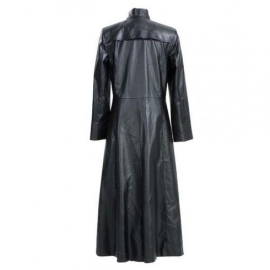The Matrix Keanu Reeves Black Trench Coat
