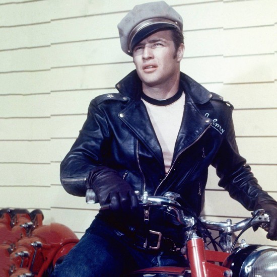 The Wild One Marlon Brando Vintage Black Biker Jacket