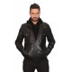 Timothy Hooded Leather Jacket For Men