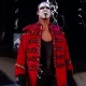WWE Sting Scorpion Red Leather Trench Coat