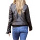 Wanderlust Jennifer Aniston Black Leather Biker Jacket