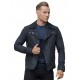 Wesley Everett Black Biker Leather Jacket