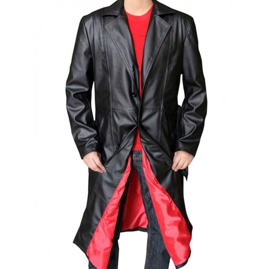 Wesley Snipes Blade Black Leather Trench Coat
