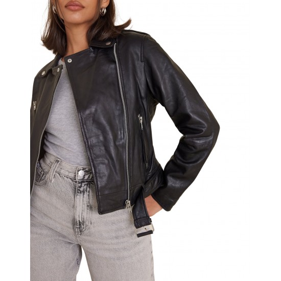 Women Katherine Genuine Leather Biker Jacket