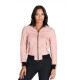 Alexandria Pink Suede Leather Jacket