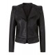 Andrea Callie Black Leather Coat