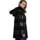 Frances Women Black Trench Coat With Hood