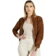 Giselle Aitana Bomber Leather Jacket