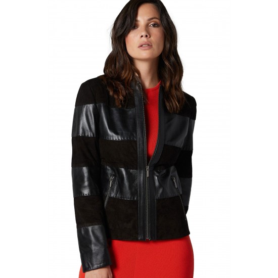 Kayleigh Elisa Black Leather Jacket