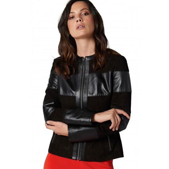 Kayleigh Elisa Black Leather Jacket