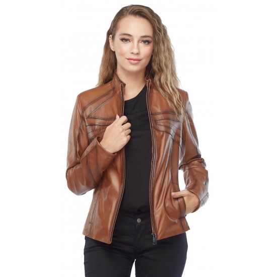 Kinsley Maya Waxed Leather Jacket