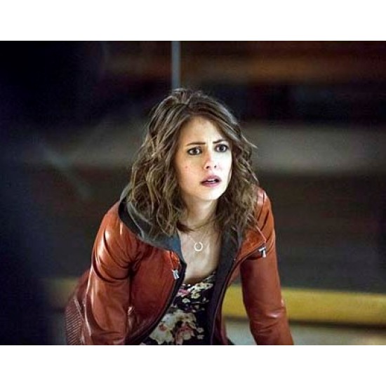 Arrow Season 4 Willa Holland Leather Jacket