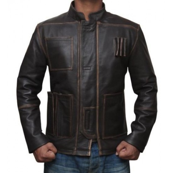 Star Wars The Force Awakens Harrison Ford Leather Jacket