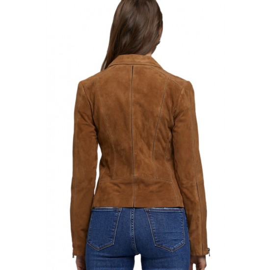 Stephanie Brown Biker Leather Jacket
