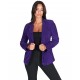 Vivienne Celeste Purple Suede Leather Blazer